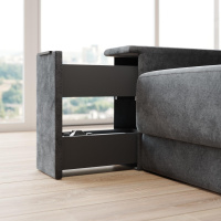 SMARTBett wall bed M1 140x200 vertical anthracite with...