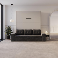 Murphy bed M3 160x200 (depth 55cm) vertical pearl grey...