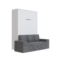 Murphy bed M3 140x200 (depth 55cm) vertical white  incl....