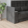 Murphy bed M3 160x200 (depth 55cm) vertical kayserberg oak  incl. sofa anthracite Armrests 26 cm with storage space
